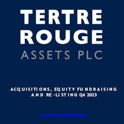 Tertre rouge Acquisitions, equity fundraising and re-listing presentation Q4 2023